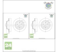 Kit 2x dischi freno Metelli Posteriore per LAND ROVER FREELANDER #v5