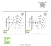 Kit 2x dischi freno Metelli Posteriore per LIFAN 620 TOYOTA COROLLA YARIS