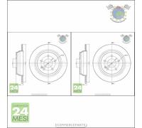 Kit 2x dischi freno Metelli Posteriore per MERCEDES VIANO CDI 3.7 3.5 3.2 VITO