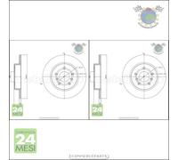 Kit 2x dischi freno Metelli Posteriore per NISSAN QASHQAI RENAULT KADJAR CAPTUR
