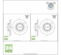 Kit 2x dischi freno Metelli Posteriore per RENAULT 15