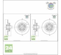 Kit 2x dischi freno Metelli Posteriore per RENAULT FLUENCE SCENIC GRAND