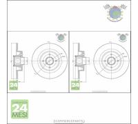Kit 2x dischi freno Metelli Posteriore per RENAULT GRAND