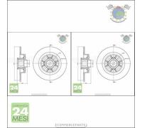 Kit 2x dischi freno Metelli Posteriore per RENAULT SCENIC MEGANE GRAND