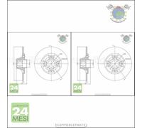 Kit 2x dischi freno Metelli Posteriore per RENAULT SUPER CLIO 19 11 9 5 #qv