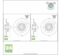 Kit 2x dischi freno Metelli Posteriore per RENAULT TALISMAN SCENIC MEGANE GRAND