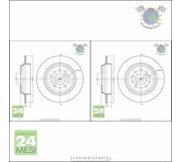 Kit 2x dischi freno Metelli Posteriore per VOLVO XC70 V70 S70