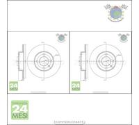 Kit 2x dischi freno Metelli Posteriore per VW PASSAT (3A5 35I) (3A2