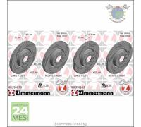 Kit 2x dischi freno Zimmermann BLACK Z Anteriore per AUDI TT Q3 Q2 A3 A1 SEAT TO