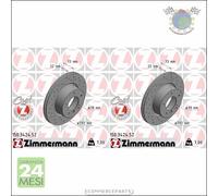 Kit 2x dischi freno Zimmermann COAT Z Anteriore per BMW 3 E90 320 318 1 E88 118