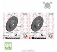 Kit 2x dischi freno Zimmermann BLACK Z Anteriore per BMW 6 E64 650 645 E63 5 #ek