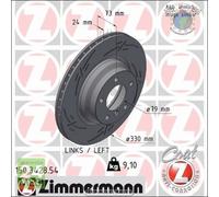 Kit 2x dischi freno Zimmermann BLACK Z Anteriore per BMW X1 E84 xDrive 3 E93 #dg