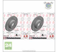 Kit 2x dischi freno Zimmermann BLACK Z Anteriore per BMW X1 E84 xDrive 3 E93 #eo