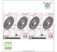 Kit 2x dischi freno Zimmermann BLACK Z Posteriore per AUDI Q7 Q5 A8 A7 A6 A5 A4