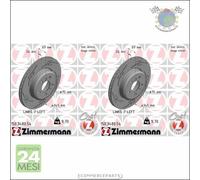 Kit 2x dischi freno Zimmermann BLACK Z Posteriore per BMW 7 F01 F02 F03 F04 Acti