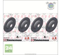 Kit 2x dischi freno Zimmermann BLACK Z Posteriore per KIA STINGER