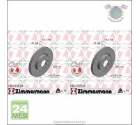 Kit 2x dischi freno Zimmermann COAT Z Anteriore per ALFA ROMEO 155 146 145 F #gv