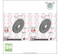 Kit 2x dischi freno Zimmermann COAT Z Anteriore per AUDI A3 A1 SEAT TOLEDO I ##d