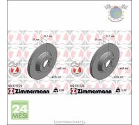 Kit 2x dischi freno Zimmermann COAT Z Anteriore per AUDI A6