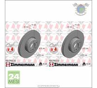 Kit 2x dischi freno Zimmermann COAT Z Anteriore per BMW 4 F33 F83 440 435 43 #cd