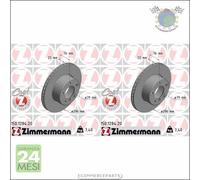 Kit 2x dischi freno Zimmermann COAT Z Anteriore per BMW 5 E39 535 528 525 523 52