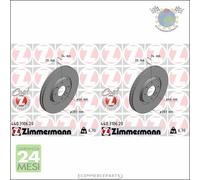 Kit 2x dischi freno Zimmermann COAT Z Anteriore per CITROEN BERLINGO XSARA C5 II