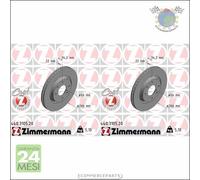 Kit 2x dischi freno Zimmermann COAT Z Anteriore per CITROEN C-ELYSEE BERLINGO XS