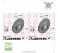 Kit 2x dischi freno Zimmermann COAT Z Anteriore per DAIMLER XJ JAGUAR