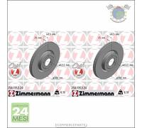 Kit 2x dischi freno Zimmermann COAT Z Anteriore per FORD GRAND C-MAX TRANSIT TOU