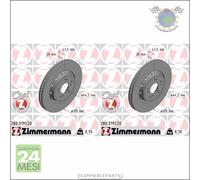 Kit 2x dischi freno Zimmermann COAT Z Anteriore per HONDA CR-V IV