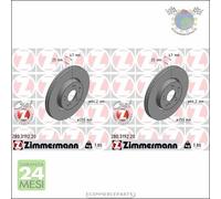 Kit 2x dischi freno Zimmermann COAT Z Anteriore per HONDA HR-V