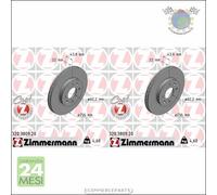 Kit 2x dischi freno Zimmermann COAT Z Anteriore per HYUNDAI ACCENT KIA RIO
