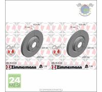 Kit 2x dischi freno Zimmermann COAT Z Anteriore per HYUNDAI TUCSON KONA i30 KIA