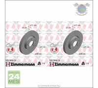 Kit 2x dischi freno Zimmermann SPORTIVO COAT Z Anteriore per HYUNDAI TUCSON #io