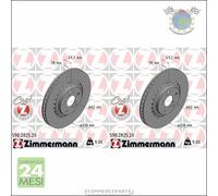 Kit 2x dischi freno Zimmermann COAT Z Anteriore per LEXUS RX NX TOYOTA ALPHARD P