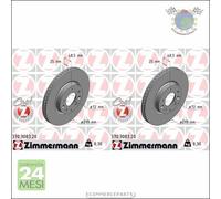 Kit 2x dischi freno Zimmermann COAT Z Anteriore per MAZDA 6 #ix