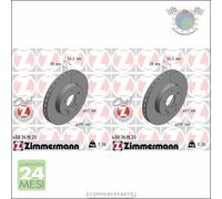 Kit 2x dischi freno Zimmermann COAT Z Anteriore per MERCEDES CLASSE E 240 220 20