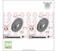 Kit 2x dischi freno Zimmermann COAT Z Anteriore per MERCEDES CLASSE GLA 200 180