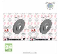 Kit 2x dischi freno Zimmermann COAT Z Anteriore per MERCEDES CLASSE GLA 200 #j5