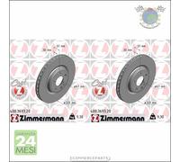 Kit 2x dischi freno Zimmermann COAT Z Anteriore per MERCEDES CLASSE GLA 250 B A