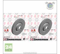 Kit 2x dischi freno Zimmermann COAT Z Anteriore per MERCEDES CLASSE S 500 CL E 5