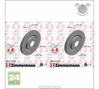 Kit 2x dischi freno Zimmermann COAT Z Anteriore per MITSUBISHI GRANDIS