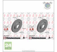 Kit 2x dischi freno Zimmermann COAT Z Anteriore per OPEL CORSA D