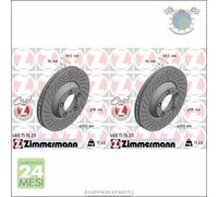 Kit 2x dischi freno Zimmermann COAT Z Anteriore per PORSCHE 911 #mv