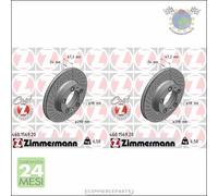 Kit 2x dischi freno Zimmermann COAT Z Anteriore per PORSCHE BOXSTER CAYMAN #mq