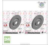 Kit 2x dischi freno Zimmermann COAT Z Anteriore per PORSCHE MACAN ##m