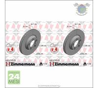 Kit 2x dischi freno Zimmermann COAT Z Anteriore per PORSCHE PANAMERA CAYENNE #m9