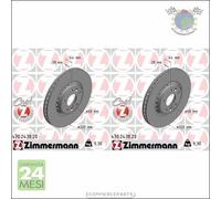 Kit 2x dischi freno Zimmermann COAT Z Anteriore per RENAULT TALISMAN SCENIC MEGA