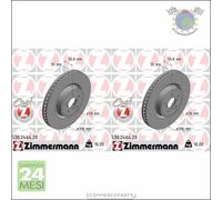 Kit 2x dischi freno Zimmermann COAT Z Anteriore per SUBARU LEGACY IV FORESTE #oa