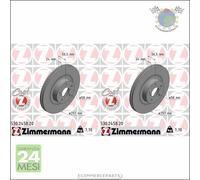 Kit 2x dischi freno Zimmermann COAT Z Anteriore per SUBARU LEGACY IV FORESTER OU